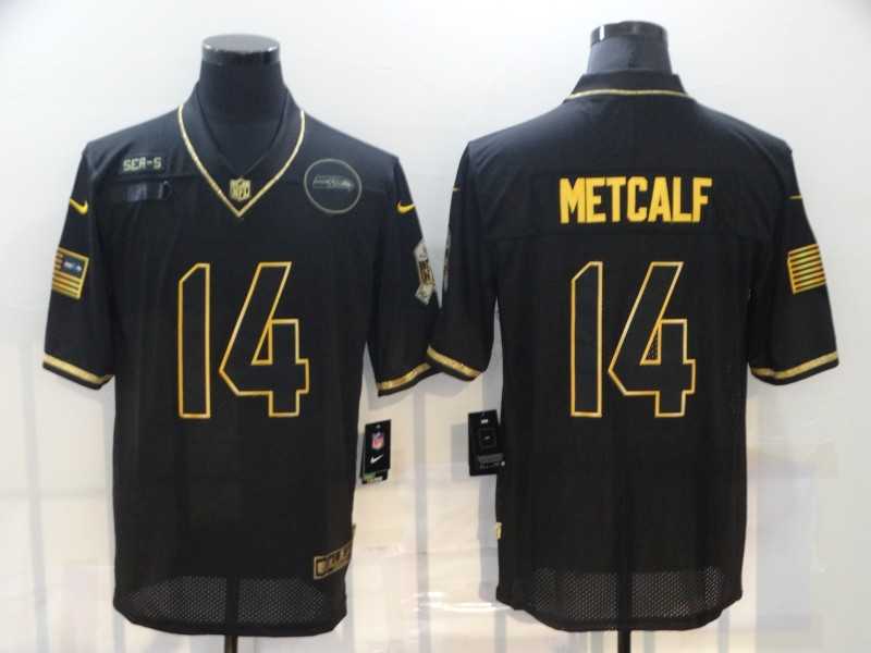 Nike Seahawks 14 DK Metcalf Black Gold 2020 Salute To Service Limited Jersey,We sell and wholesale Nike Seahawks 14 DK Metcalf Black Gold 2020 Salute To Service Limited Jersey on line form chian!